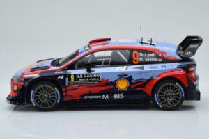 Hyundai i20 Coupe WRC #9 S. Loeb / I. Galmiche Rally Monte Carlo 2020 IXO 1:18 18RMC067B Metall — Bild 3 von 6