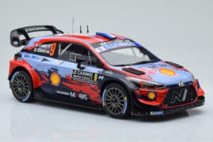 Hyundai i20 Coupe WRC #9 S. Loeb / I. Galmiche Rally Monte Carlo 2020 IXO 1:18 18RMC067B Metall — Bild 4 von 6