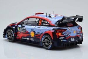 Hyundai i20 Coupe WRC #9 S. Loeb / I. Galmiche Rally Monte Carlo 2020 IXO 1:18 18RMC067B Metall — Bild 5 von 6