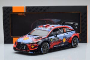 Hyundai i20 Coupe WRC #9 S. Loeb / I. Galmiche Rally Monte Carlo 2020 IXO 1:18 18RMC067B Metall — Bild 6 von 6