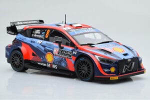 Hyundai i20 N Rally1 #8 O. Tanak / M. Jarveoja Rally Monte Carlo 2022 IXO 1:18 18RMC113 Metall — Bild 4 von 6