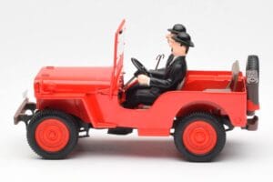 Jeep Willys Tintin 2 Figuren UT Models 1:18 180150000 Metall — Bild 3 von 6
