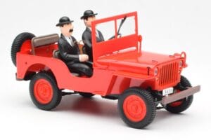 Jeep Willys Tintin 2 Figuren UT Models 1:18 180150000 Metall — Bild 4 von 6