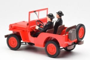 Jeep Willys Tintin 2 Figuren UT Models 1:18 180150000 Metall — Bild 5 von 6