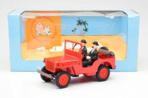 Jeep Willys Tintin 2 Figuren UT Models 1:18 180150000 Metall — Bild 6 von 6
