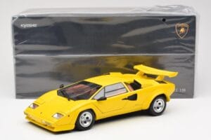 Lamborghini Countach LP 5000 Quattrovalvole Gelb Kyosho 1:18 08320Y Metall — Bild 8 von 8