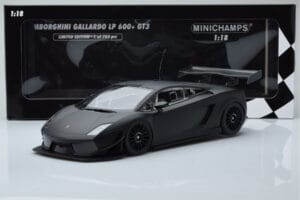 Lamborghini Gallardo LP600+ GT3 Matt Schwarz Minichamps 1:18 151111100 Metall — Bild 6 von 6