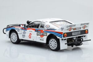 Lancia 037 Martini #8 A. Bettega / M. Perissinot Safari Rally 1985 Kyosho 1:18 08306J Metall — Bild 7 von 8