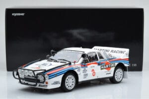 Lancia 037 Martini #8 A. Bettega / M. Perissinot Safari Rally 1985 Kyosho 1:18 08306J Metall — Bild 8 von 8