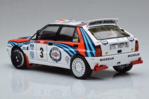 Lancia Delta HF Integrale Evoluzione #3 D. Auriol / B. Occelli Tour de Corse 1992 Kyosho 1:18 08348H Metall — Bild 6 von 9