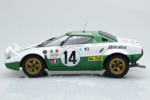 Lancia Stratos Alitalia #14 S. Munari / M. Mannucci Winners Rally Monte Carlo 1975 Minichamps 1:18 155751714 Metall — Bild 3 von 6