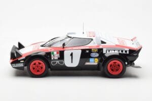 Lancia Stratos HF #1 Lancia Pirelli W. Rohrl / C. Geistdorfer Winners Dynabit Saarland Rallye 1978 Minichamps 1:18 155781701  — Bild 3 von 6