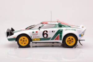 Lancia Stratos HF #6 B. Waldegård / H. Thorszelius Rally Monte Carlo 1976 IXO 1:18 18RMC162B Metall — Bild 3 von 6