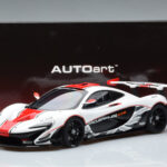 McLaren P1 GTR Hochglanz Weiß Mit Roten Streifen AUTOart 1:18 - image 7 of 7
