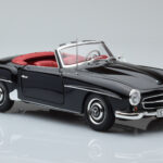Mercedes 190 SL W121 Cabriolet Schwarz Minichamps 1:18 - image 5 of 8