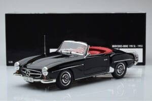 Mercedes 190 SL W121 Cabriolet Schwarz Minichamps 1:18 100037030 Metall — Bild 8 von 8