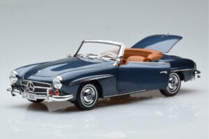 Mercedes 190 SL W121 Roadster Blau Norev 1:18 B66040625 Metall — Bild 2 von 8