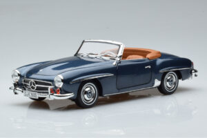 Mercedes 190 SL W121 Roadster Blau Norev 1:18