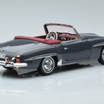 Mercedes 190 SL W121 Roadster Grau Norev 1:18 183402 Metall - image 3 of 8