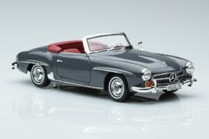 Mercedes 190 SL W121 Roadster Grau Norev 1:18 183402 Metall — Bild 5 von 8