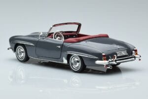 Mercedes 190 SL W121 Roadster Grau Norev 1:18 183402 Metall — Bild 6 von 8