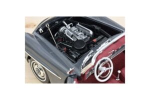 Mercedes 190 SL W121 Roadster Grau Norev 1:18 183402 Metall — Bild 7 von 8