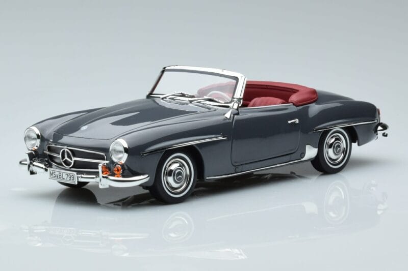 Mercedes 190 SL W121 Roadster Grau Norev 1:18 183402 Metall