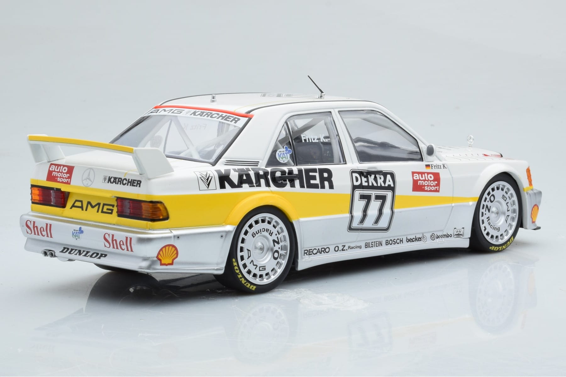Mercedes 190E 2.5-16 W201 EVO 1 Karcher #77 F. Kreutzpointer Team AMG-Mercedes DTM 1990 Minichamps 1:18 155903677 Metall — Bild 2 von 6