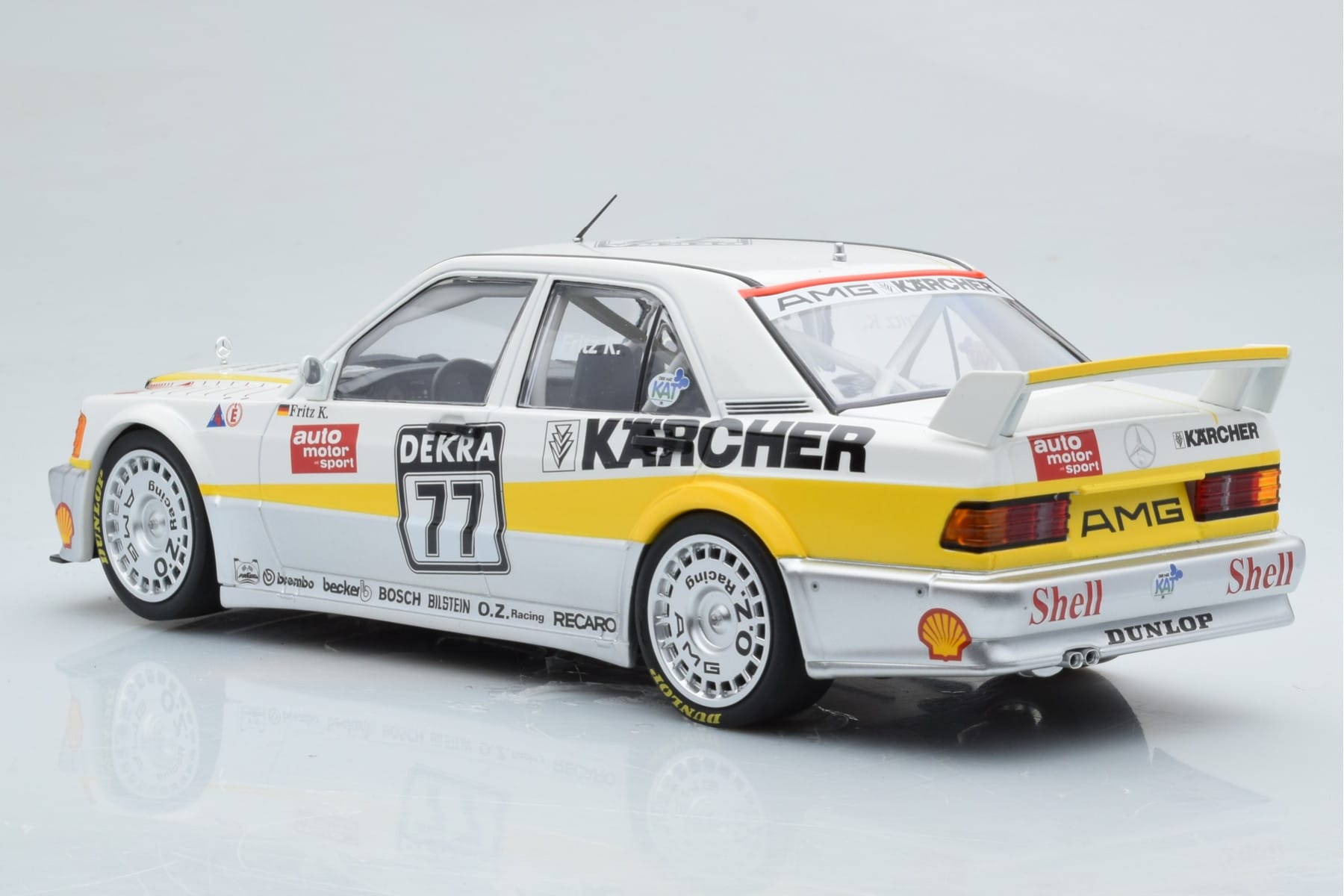 Mercedes 190E 2.5-16 W201 EVO 1 Karcher #77 F. Kreutzpointer Team AMG-Mercedes DTM 1990 Minichamps 1:18 155903677 Metall — Bild 5 von 6