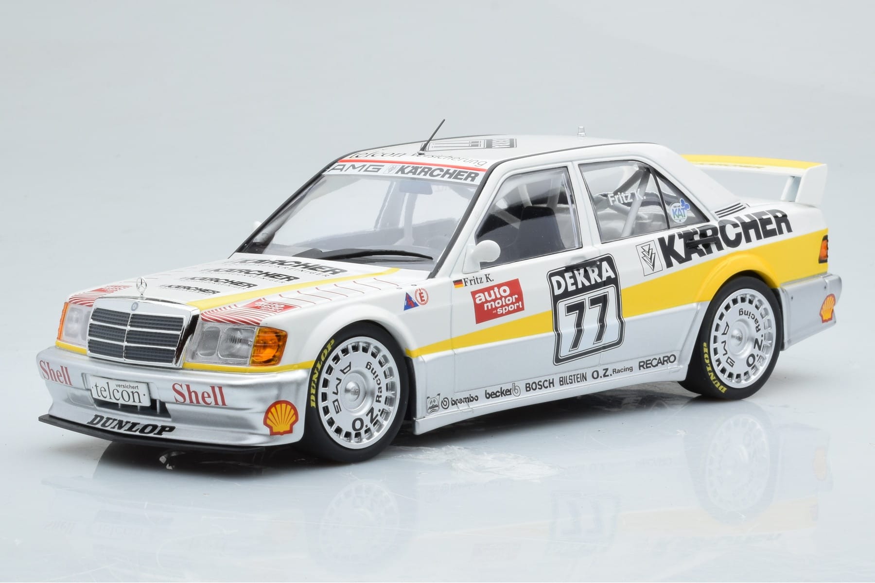 Mercedes 190E 2.5-16 W201 EVO 1 Karcher #77 F. Kreutzpointer Team AMG-Mercedes DTM 1990 Minichamps 1:18 155903677 Metall