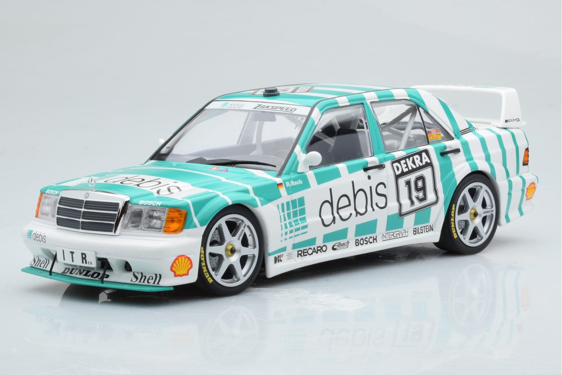 Mercedes 190E 2.5-16 W201 EVO 2 Debis #19 R. Asch Team Zackspeed DTM 1991 Minichamps 1:18 155913619 Metall