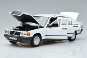 Mercedes 190 E W201 Weiß Norev 1:18 183820 Metall — Bild 2 von 7