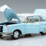 Mercedes 220 S W111 Blau Norev 1:18 183920 Metall - image 2 of 7