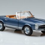 Mercedes 230 SL W113 Pagoda Blau Limitierte Auflage Norev 1:18 183767 Metall - image 6 of 8