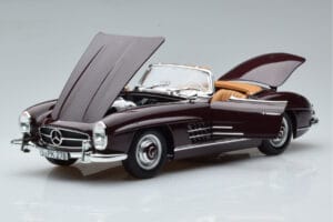Mercedes 300 SL W198 Roadster Rot Norev 1:18 183891 Metall — Bild 2 von 8