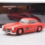 Mercedes 300 SL W198 Gullwing Rot Minichamps 1:18 - image 8 of 8