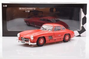 Mercedes 300 SL W198 Gullwing Rot Minichamps 1:18 110037211 Metall — Bild 8 von 8