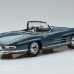 Mercedes 300 SL W198 Roadster Blau Norev 1:18 - image 3 of 9