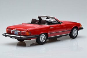 Mercedes 450 SL R107 US-Version Rot Norev 1:18 183729 Metall — Bild 3 von 8