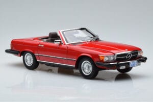 Mercedes 450 SL R107 US-Version Rot Norev 1:18 183729 Metall — Bild 6 von 8