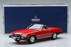 Mercedes 450 SL R107 US-Version Rot Norev 1:18 183729 Metall — Bild 8 von 8