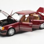 Mercedes 500E W124 Rot Metallic Händler Edition Norev 1:18 - image 2 of 8