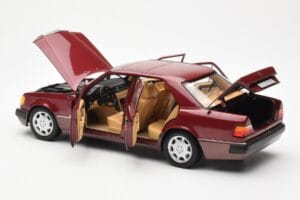 Mercedes 500E W124 Rot Metallic Händler Edition Norev 1:18 B66040699 Metall — Bild 5 von 8