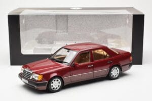 Mercedes 500E W124 Rot Metallic Händler Edition Norev 1:18 B66040699 Metall — Bild 8 von 8