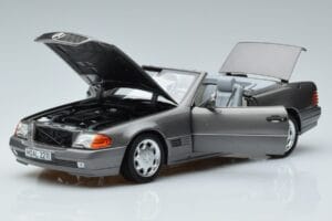 Mercedes 500 SL R129 Grau Metallic Norev 1:18 183715 Metall — Bild 2 von 7