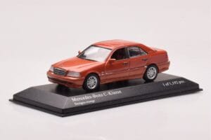 Mercedes C-Class W202 C240 Orange Metallic Minichamps 1:43 430037000 Metall — Bild 2 von 4
