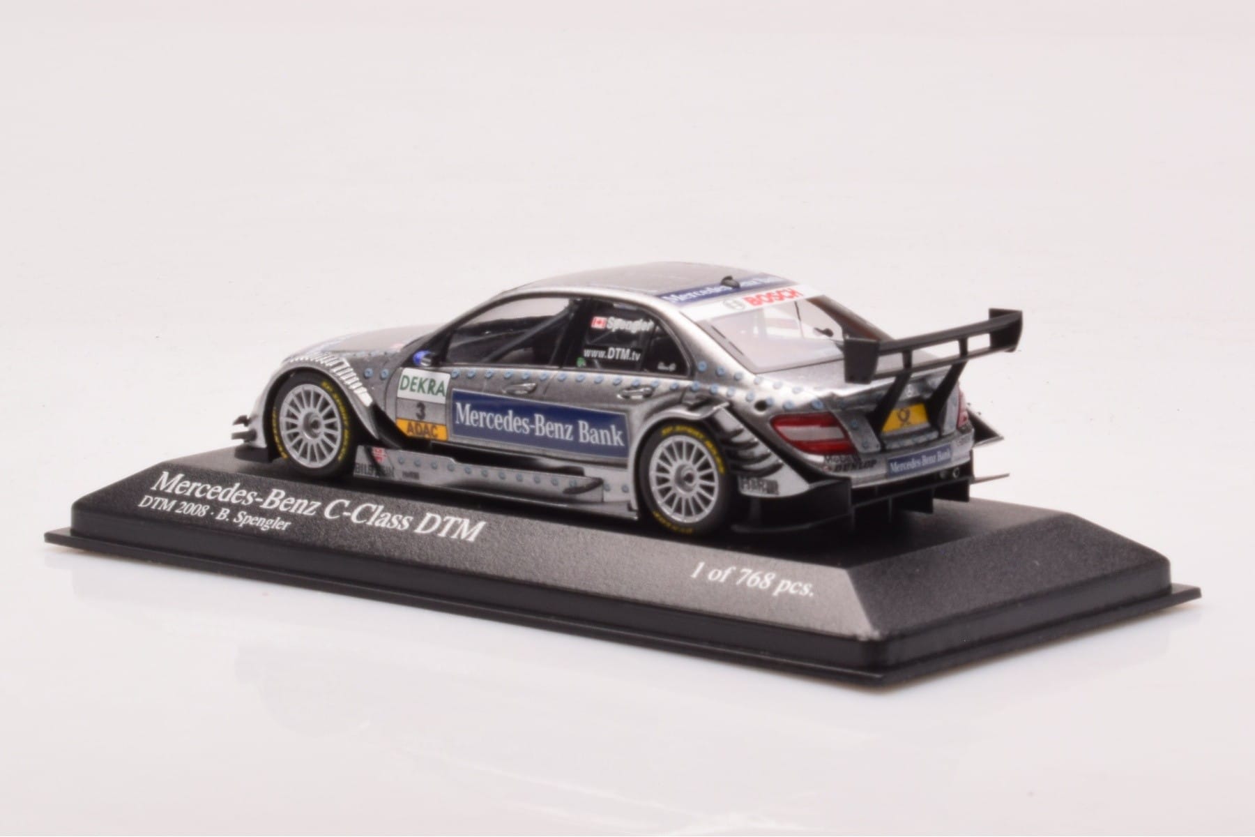 Mercedes C-Class W204 DTM Team AMG Mercedes #3 B. Spengler DTM 2008 Minichamps 1:43 400083803 Metall — Bild 3 von 4