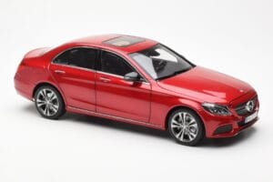 Mercedes C-Class W205 Rot Metallic Asia Exclusive Norev 1:18 183835 Metall — Bild 6 von 8
