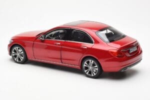 Mercedes C-Class W205 Rot Metallic Asia Exclusive Norev 1:18 183835 Metall — Bild 7 von 8