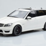 Mercedes C63 AMG S204 T-Modell Weiß GT Spirit 1:18